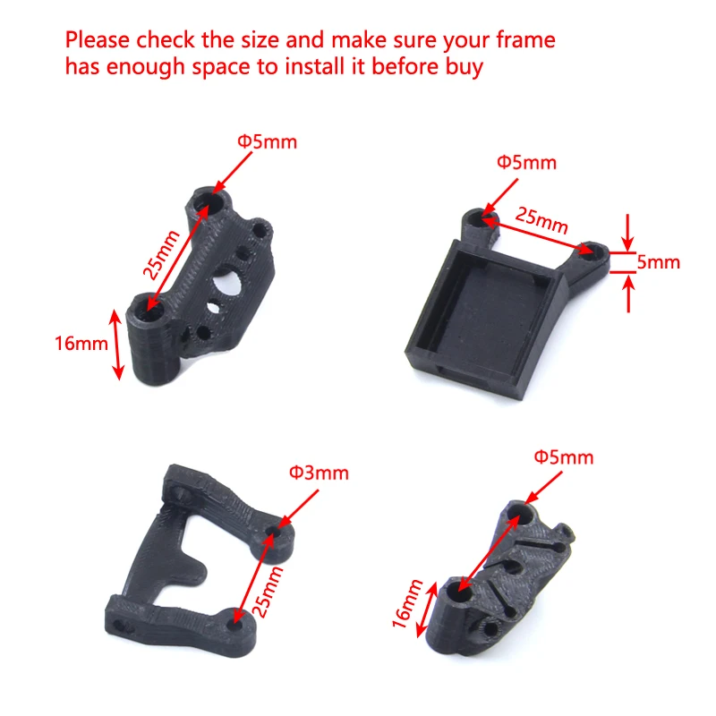 3D Printed BN-220 GPS Mount TPU Holder T-shaped Antenna Fixed Bracket Seat Replacement parts for FPV Racing Drone Mark5 Frame