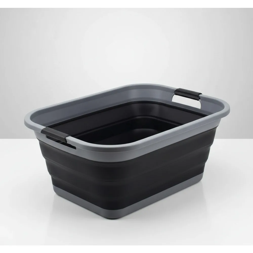

41L Foldable Laundry Basket - Collapsible Storage Container, Portable Washing Tub for Home & Travel, Space Saving