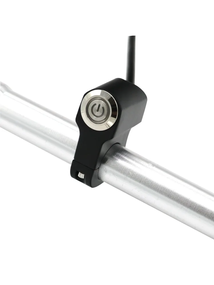 Commutateurs de moto ATV e-bike Scooter 7/8 "22mm interrupteur de montage sur guidon pour phare danger feu stop démarreur marche-arrêt avec LED