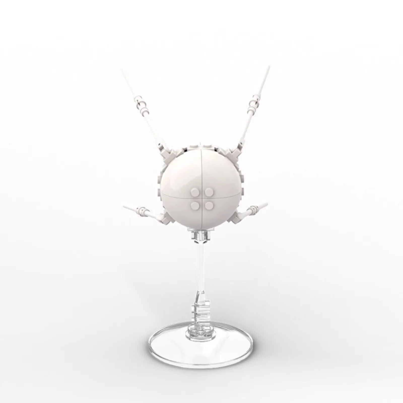 مجموعة مكعبات بناء الفضاء MOC - موديل R-7 Rocket & Sputnik 1 Satellite المتوافق #3