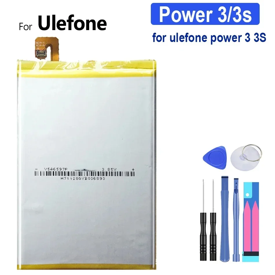 Battery 6080mAh For Ulefone Power 3 3S Power3 Power3S Mobile Phone Li-ion Bateria