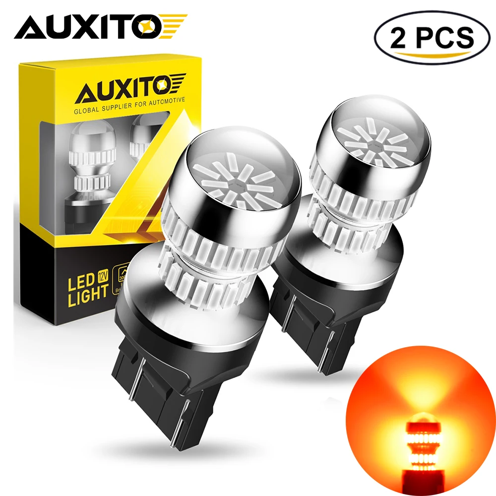 

2Pcs T20 7440 7443 LED Bulbs for Brake Signal Lights DRL Stop Lights For Mercedes benz Discovery Freelander VW Tiguan Audi