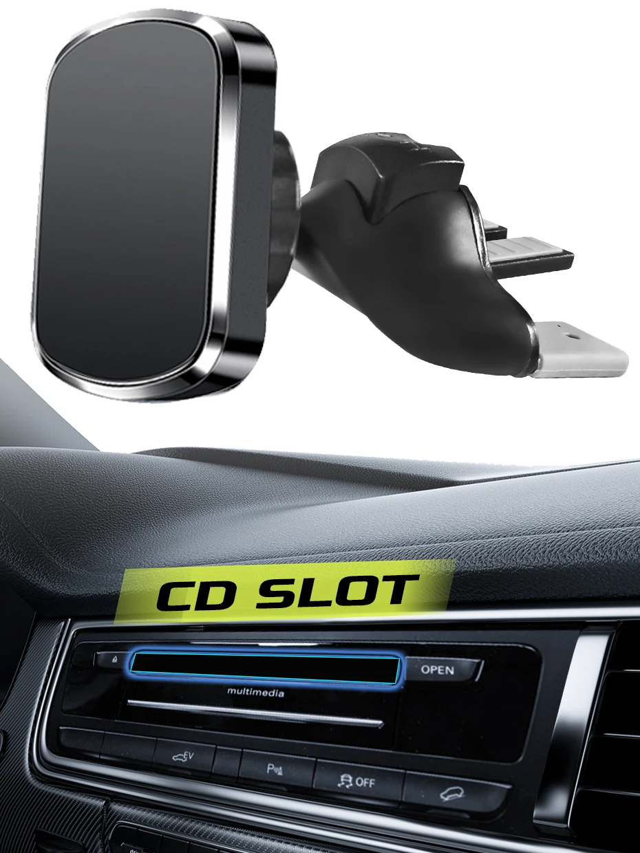 Universal Magnetische Auto CD Slot Telefon Halter GPS Halterung Ständer Handy Halterung Handy Halter Clip für iPhone Samsung Xiaomi – Detail 1