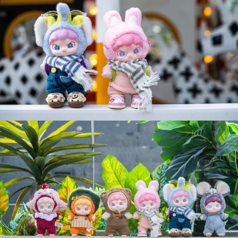 

Authenti Dora Furry Animal Series blind box trendy toy Mystery Box Cute Doll Handmade Surprise Birthday Gift Collectible Figure