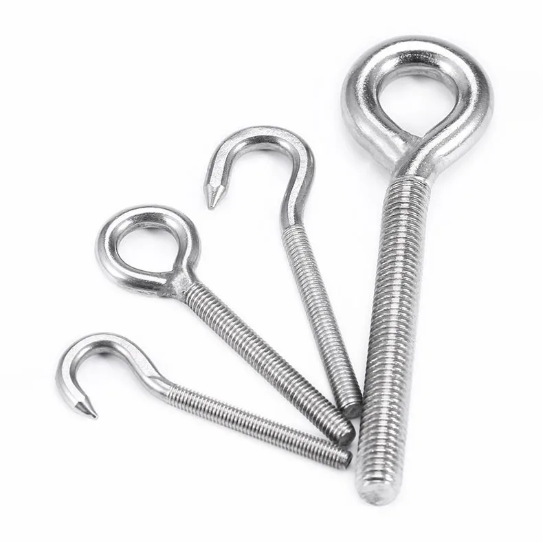 M4 M5 M6 M8 M10 M12 M14 M16 M18 M20 M22 M24 304 Stianless Steel Sheep Eye Screw Bolt Ring Hanging Hook Suspension Fasteners Tool