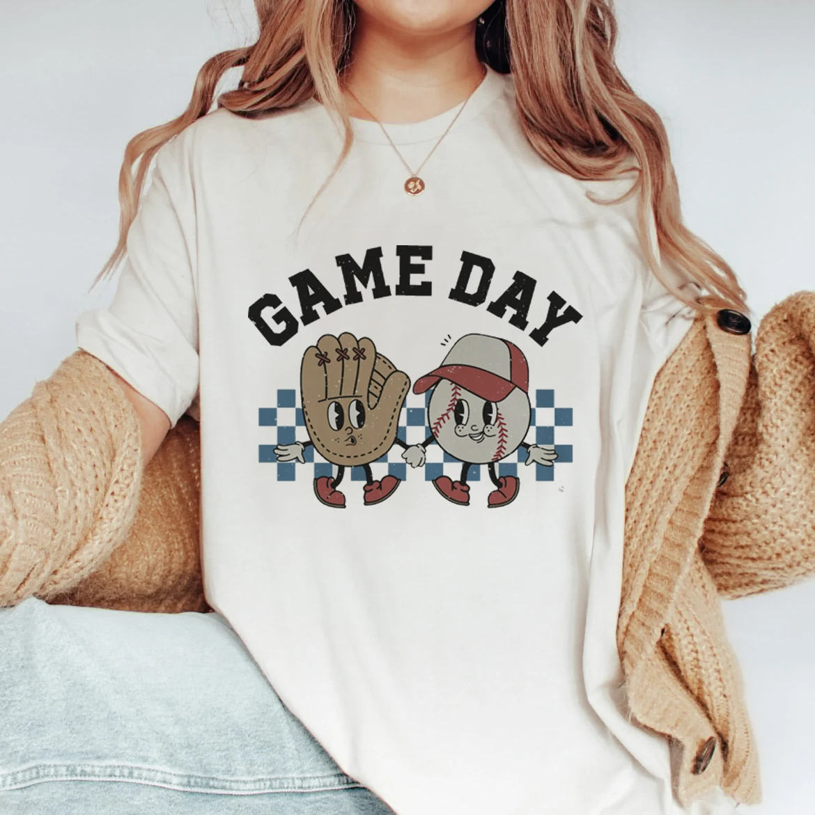 Baseball Game Day Shirt Trendy Cute Short Sleeve T-Shirt Top Women'S Fashion Casual Clothing Women'S Summer Pattern Printed T-Sh