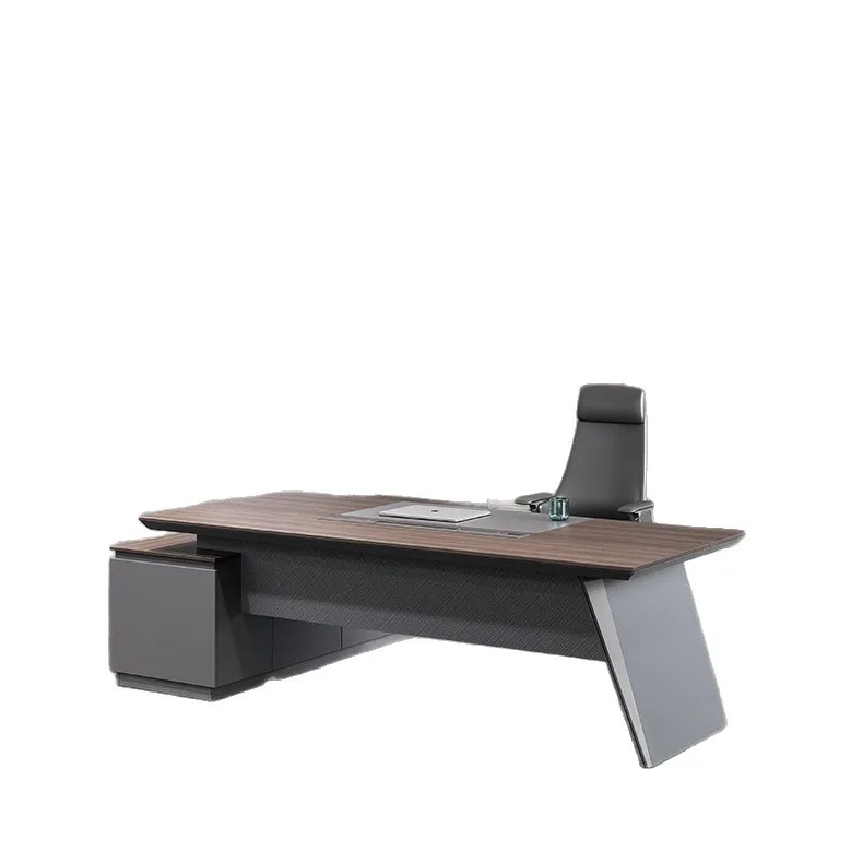 zo-Cabinet Boss Desk Combination Manager Table President Table Simple Modern Office Furniture Large Class Table Solid Woo-
