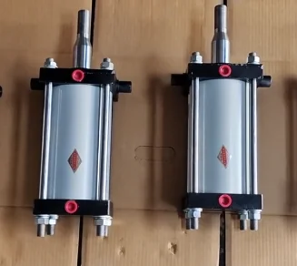 Double Rod Double Action Bidirectional Aluminum Pneumatic Cylinders Industrial Air Cylinders