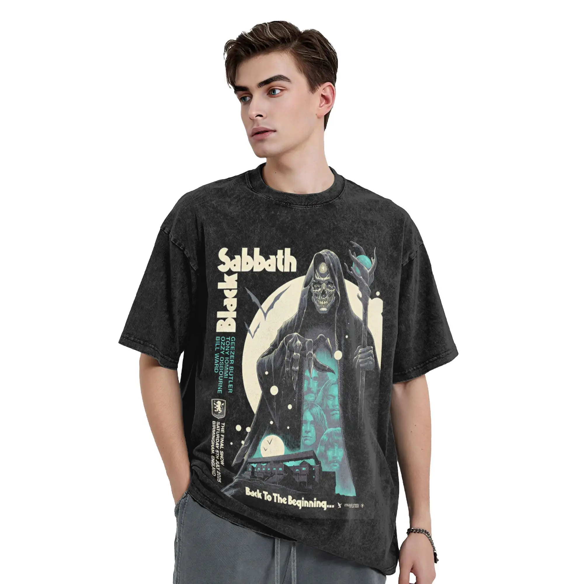 Black Sabbath Aston Villa Back The Beginning 코튼 티셔츠 Hipster Tshirt for Man Beach 굉장한 프린트 탑 티셔츠