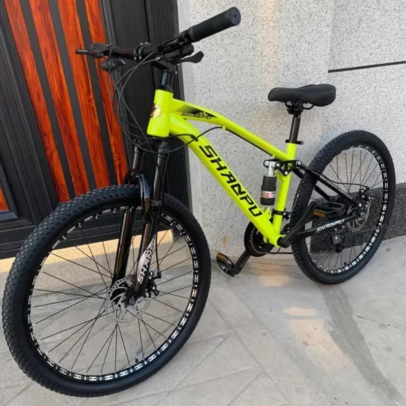 27.5 inch soft tail Mountain Bike dual disc brake 27 speed Cross Country Bicycle full shock absorption Downhill bicicleta adult