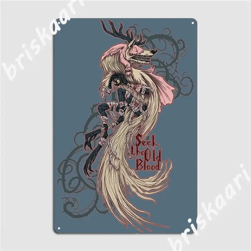 Vicar Amelia Bloodborne Metal Plaque Poster Custom Painting Garage Cave Cinema Tin Sign Poster