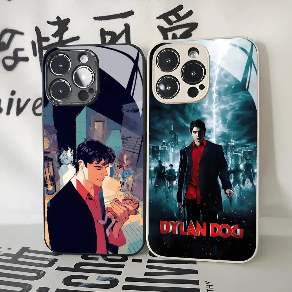 Capa de telefone comics dylan dog para iphone 17 air 16 15 14 12 11 13 pro max mini se puls capa de vidro