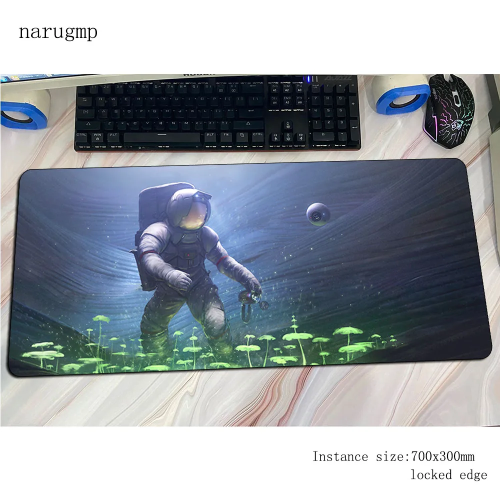Sci Fi Astronaut mouse pad 700x300x4mm gaming mousepad Gorgeous office notbook desk mat Cartoon padmouse games pc gamer mats