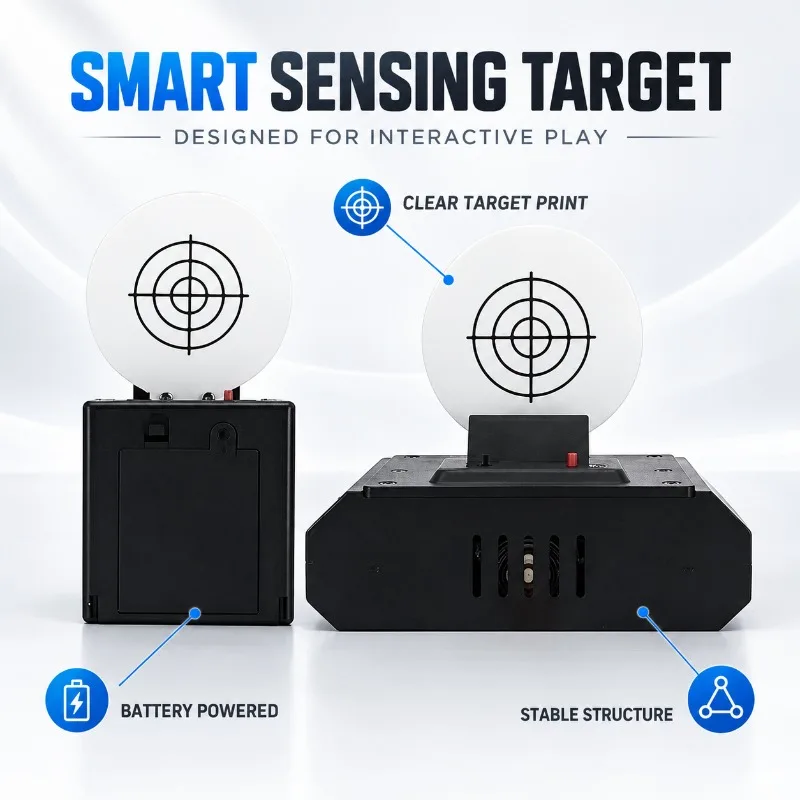 Bullseye Sensing Target AA Battery Powered Auto Reset Design Backyard Leisure Game Accessory