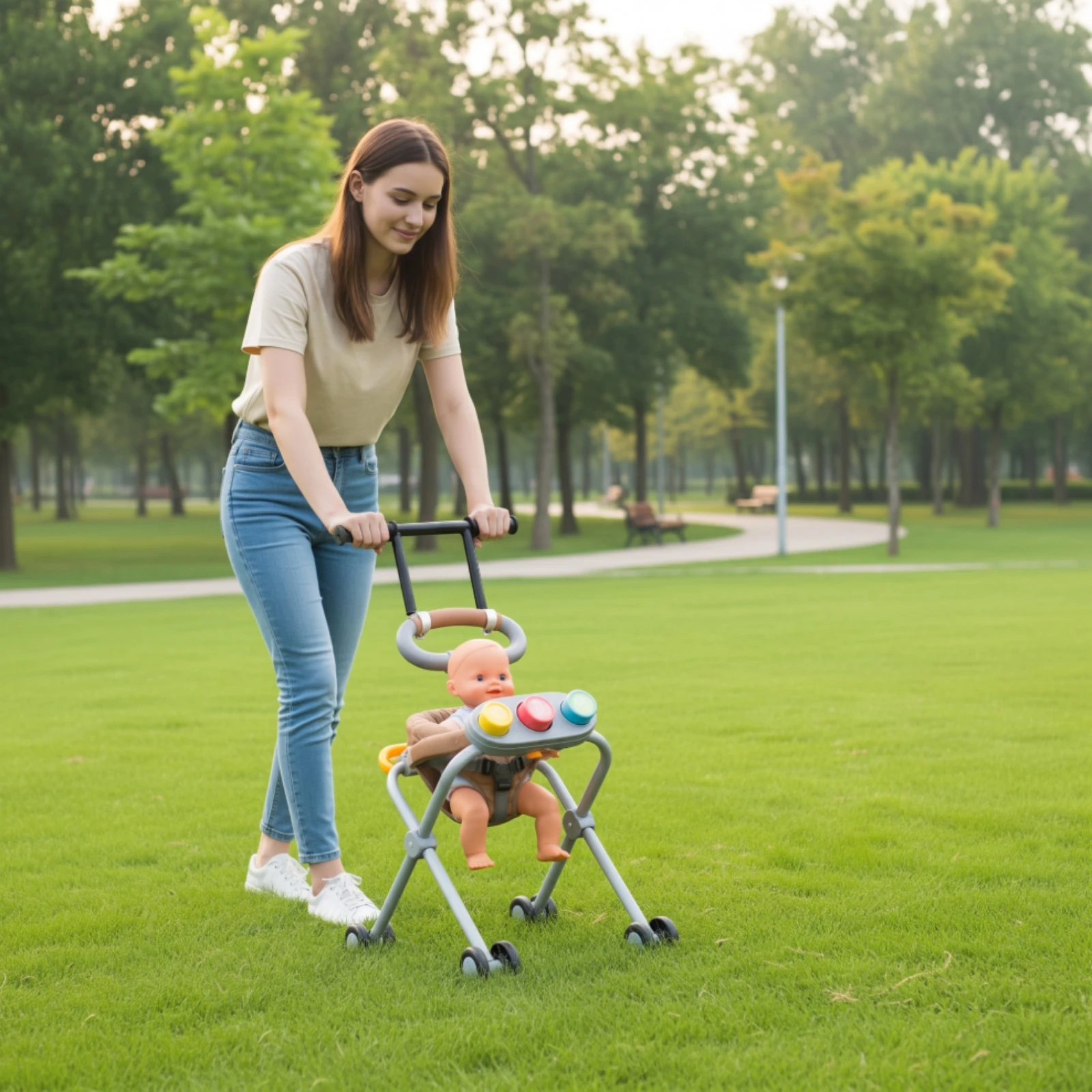 Stroller Handle Extender Sturdy Stroller Handle Extension Bar Handlebar Extension Bar Long-Lasting Accessory Textured
