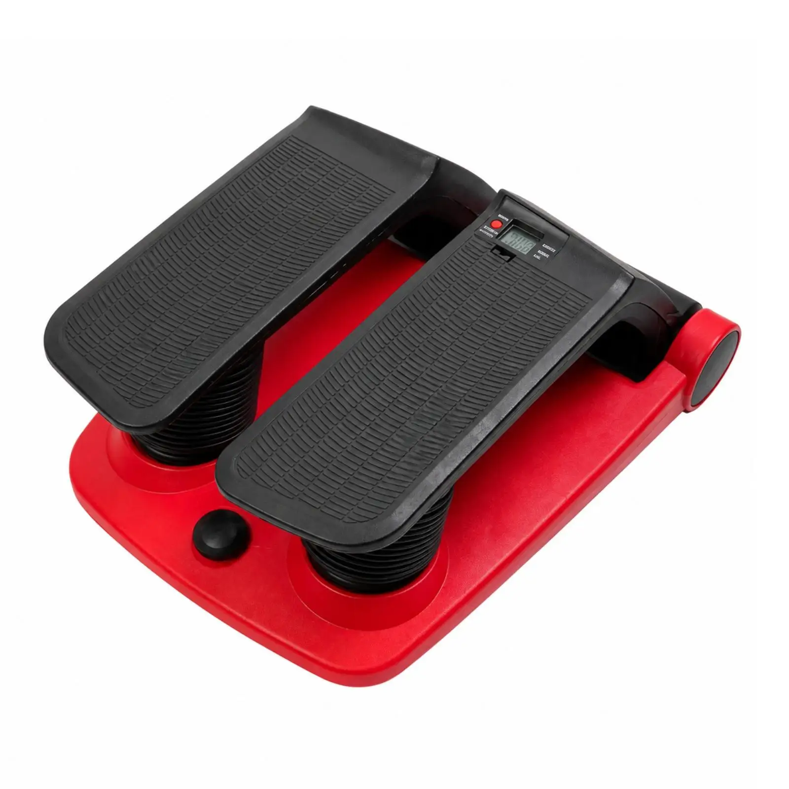 Quiet Indoor Stepper Machine with Roller End Design for Low Impact Cardio and Fitness Tracking Display