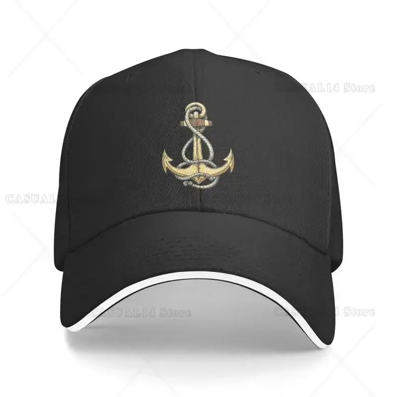 

Custom Nautical Anchor Baseball Cap Hip Hop Men Women's Adjustable Sailor Adventure Dad Hat Autumn