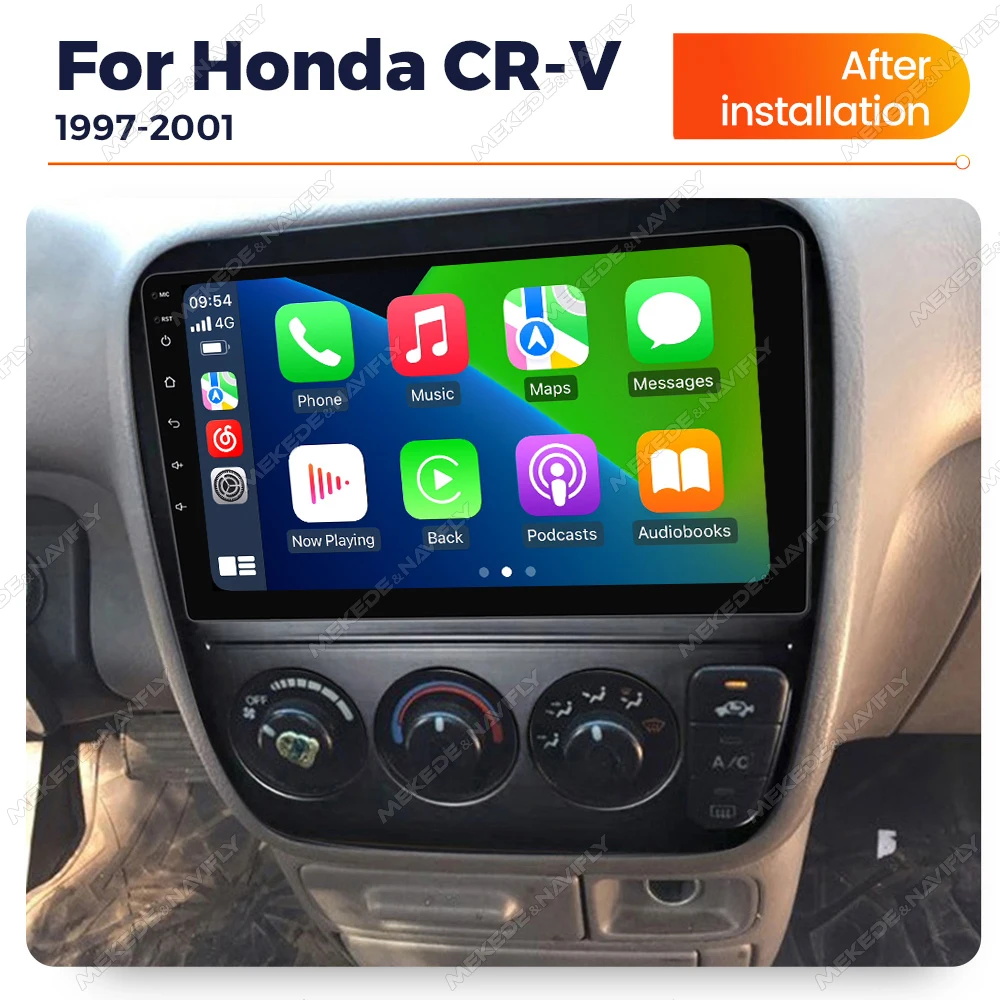 Android 14 Autoradio For Honda CRV CR-V 3 1997-2001 Car Radio Multimedia Audio Player GPS Navigation Stereo 2din Carplay No DVD