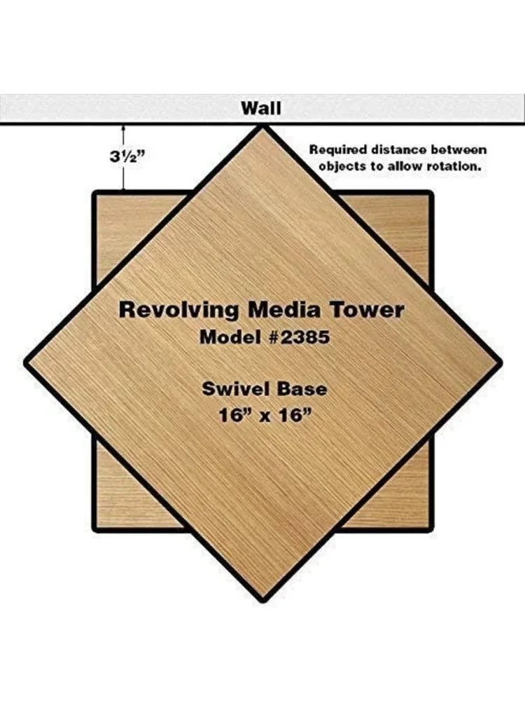 Torre Medios Giratoria 600 Nogal
