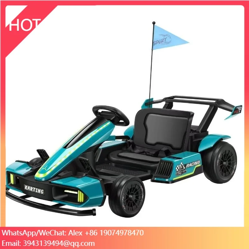 

Factory-Sold Four-Wheel Electric Drift Go-Kart For Kids For Adults Dual-Motor 12v/24v 10AH Good Price Plastic For Ages 2-4 Years