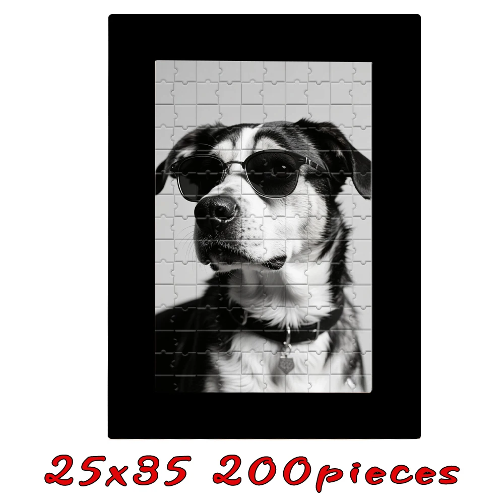 【Op maat】Houten puzzels met frame, aangepaste afstudeerfotopuzzels als geschenk, gepersonaliseerd, houten frames in meerdere kleuren, geschenken