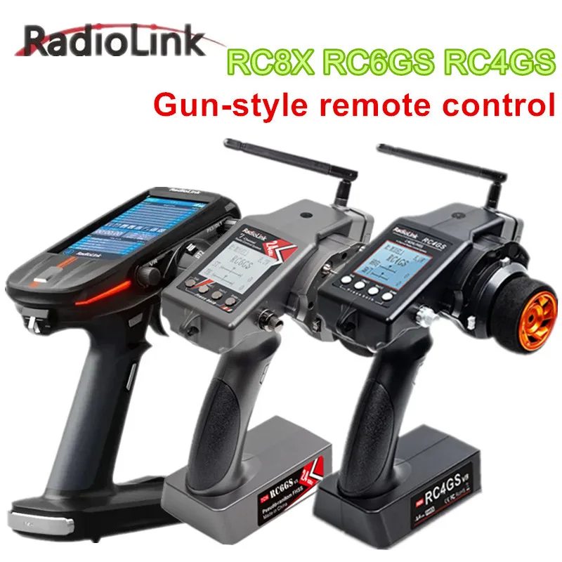 RadioLink  RC8X RC6GS V3 RC4GS V3 4CH 5CH 7CH 400M Distance Remote Controller Transmitter with Receiver for RC Car Boat