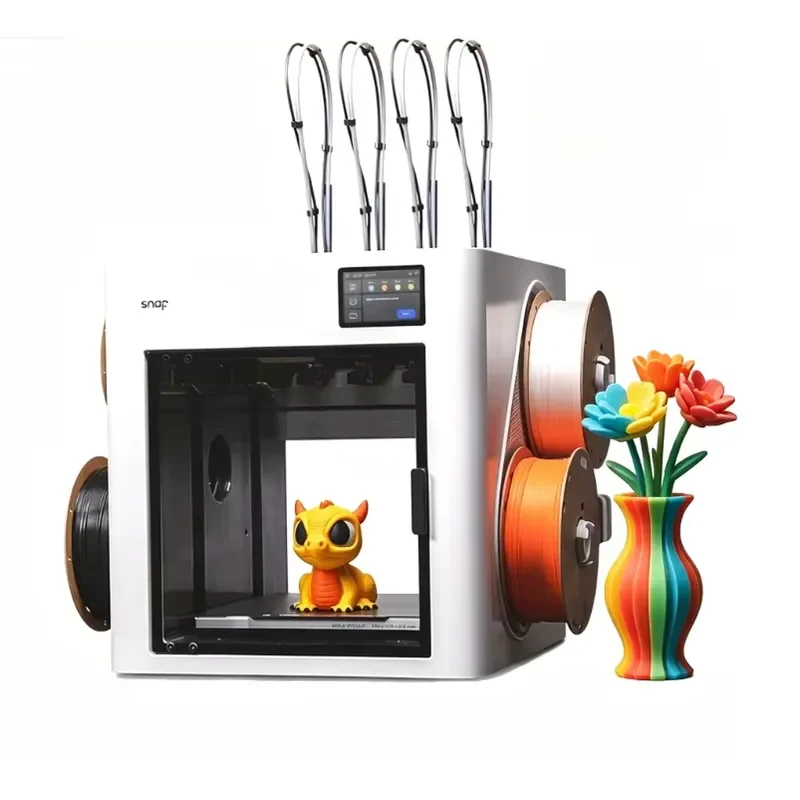 

CE New Snapmaker U1 Four Extruder High Speed 500mm/s Large Print Size 270mm * 270mm* 270mm Automatic Multi-color FDM 3D Printer