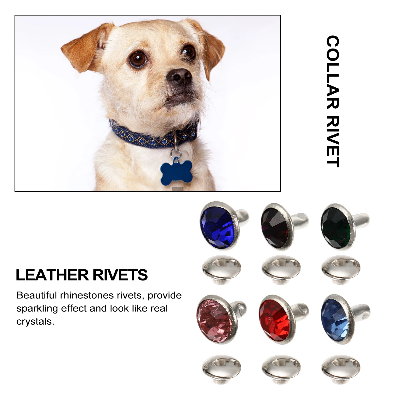 120pcs Rhinestone Silver Edge Multicolor Crystal Studs for Rhinestone Rivets Craft Bag Crystal Rivets Shoe Decor