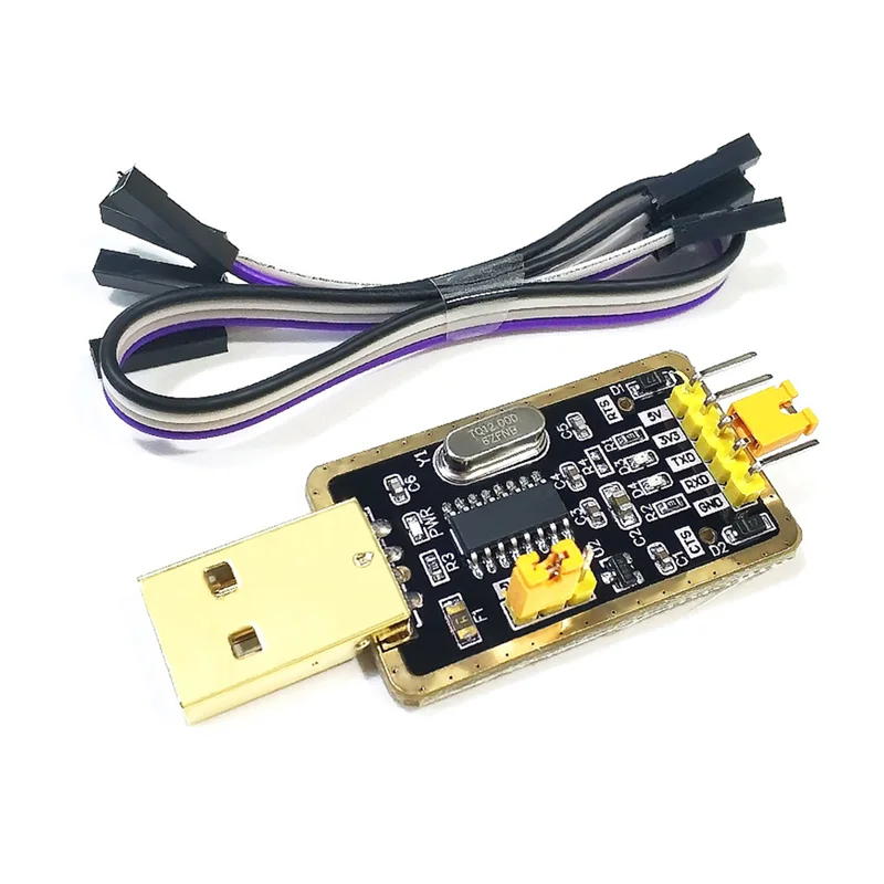 1Pcs CH340G RS232 USB to TTL Converter Module UART Serial Port STC Dowanloader Programmer Brush Upgrade Small