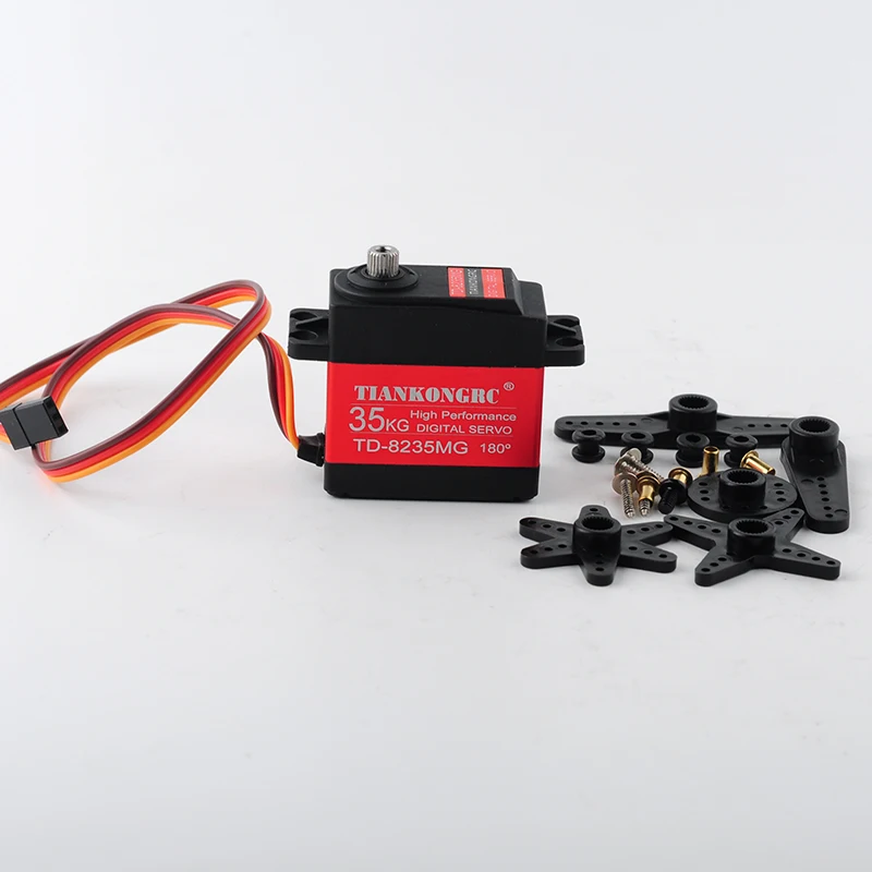 35Kg Digital Servo Large Torque All Metal Gear 8.4V High Voltage Waterproof Servo For Robot Head Car Model Boat 90/180/270/360°