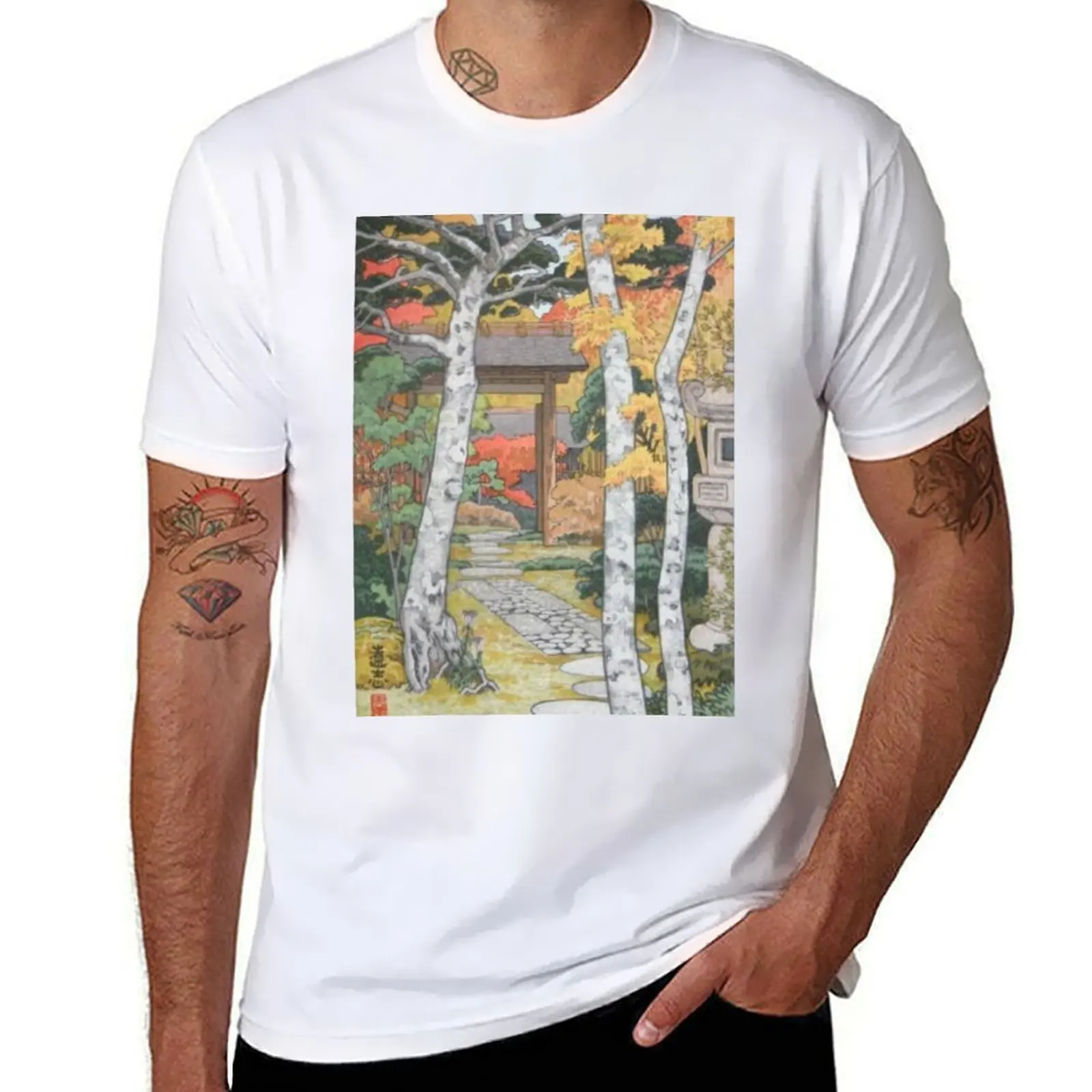 

Toshi Yoshida - Sangetsu-an Hakone Muesum T-Shirt man t shirt graphic man t shirts cotton T-Shirt