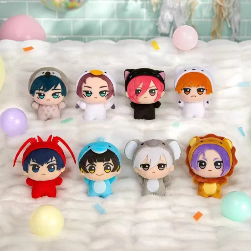 Blue Lock Animal Chibi Plush Keychain 10cm Cute Isagi Bachira Nagi Reo Chigiri Rin Cosplay Animal Costume Stuffed Doll Cartoon