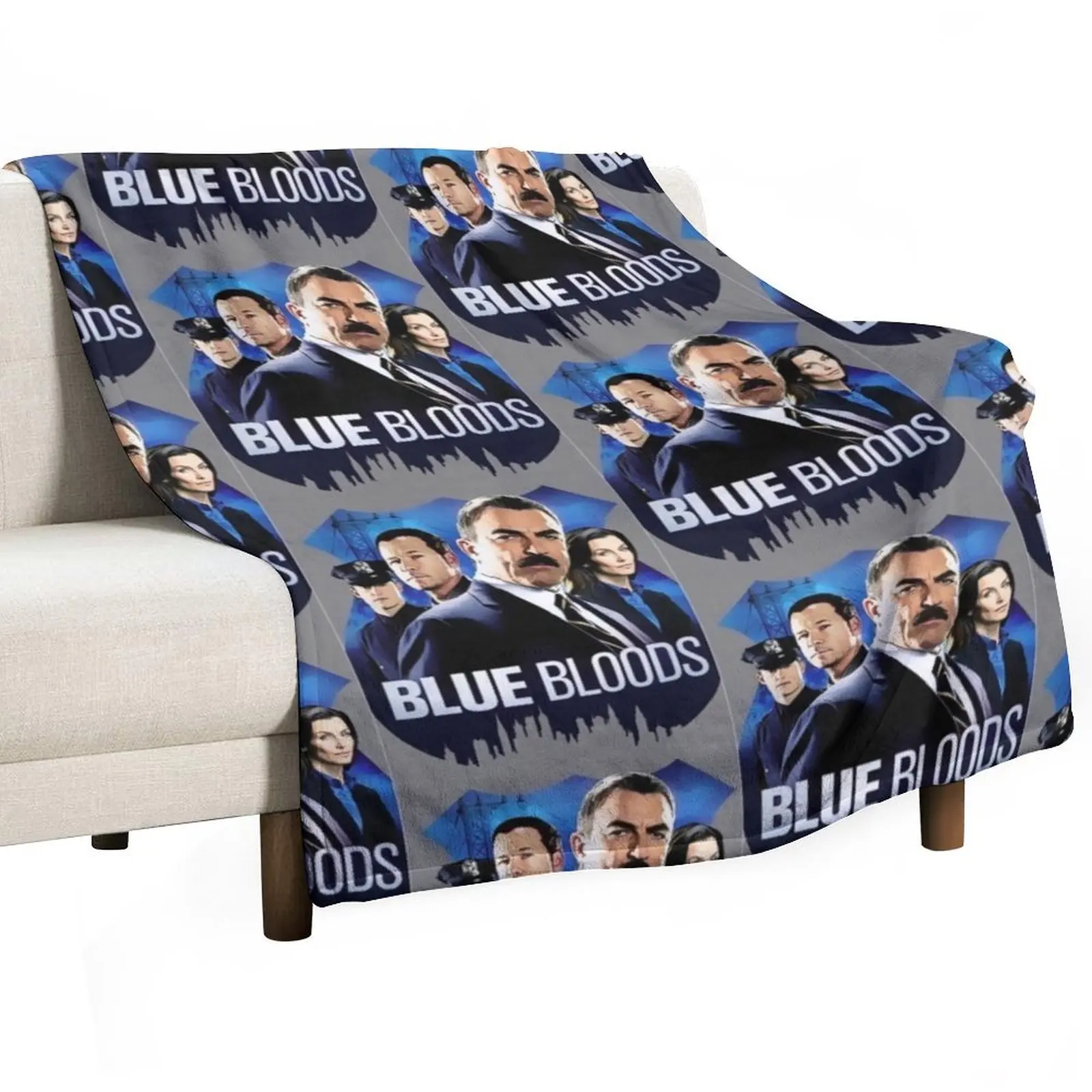 

Blue Bloods. Throw Blanket Cute Plaid christmas decoration warm for winter Beach Blankets