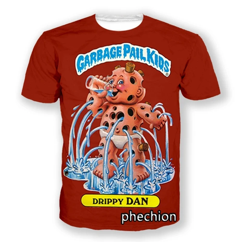 Funny Cartoon Garbage Pail Kids 3D Print T Shirts For Men Short Sleeve T-shirt Tops Fashion Harajuku Y2k Unisex Clothing