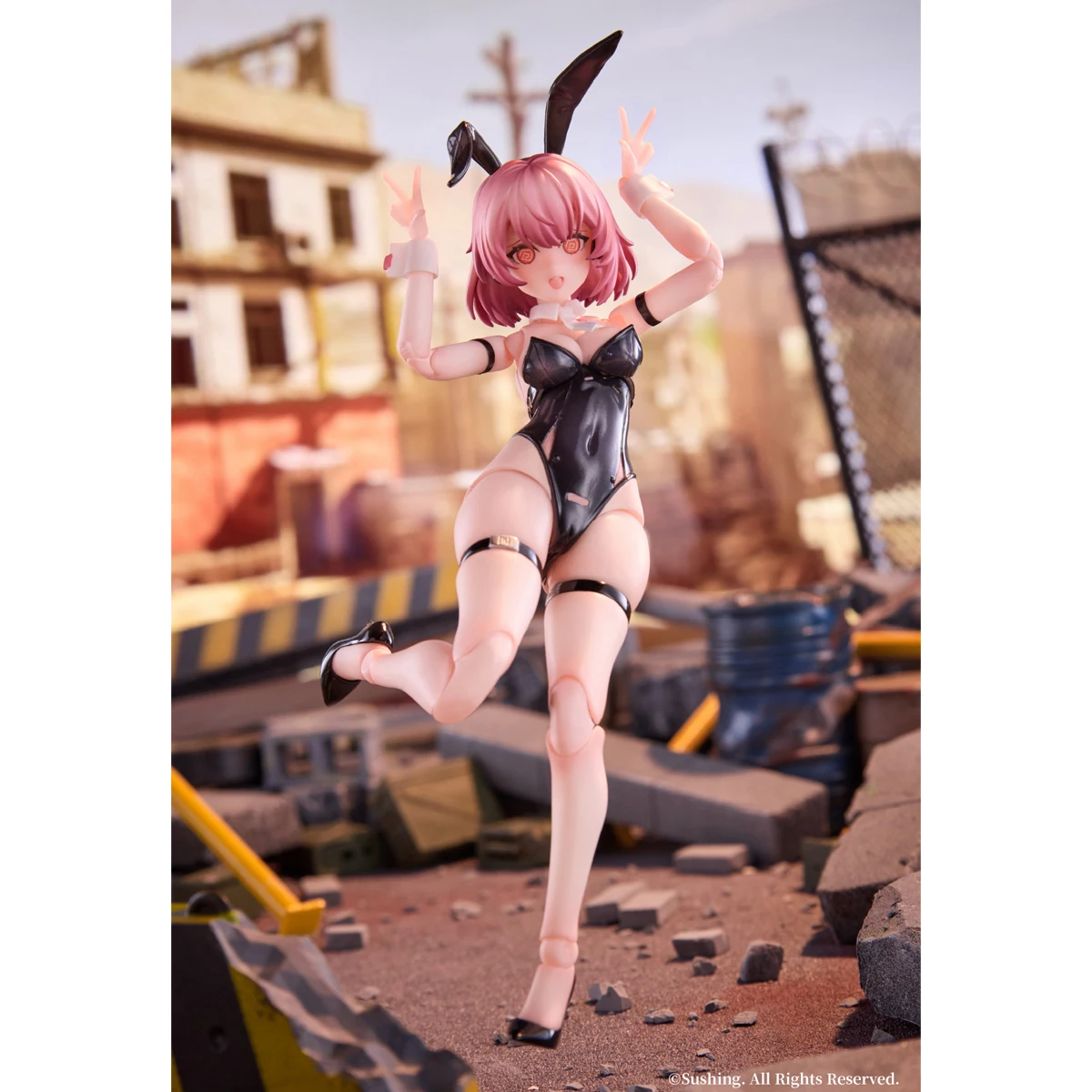 HIPLAY Sushing Rabbit Bunny Rapid Squad Force: Assault Trooper - BELKA 1/12 Échelle Anime Figurine