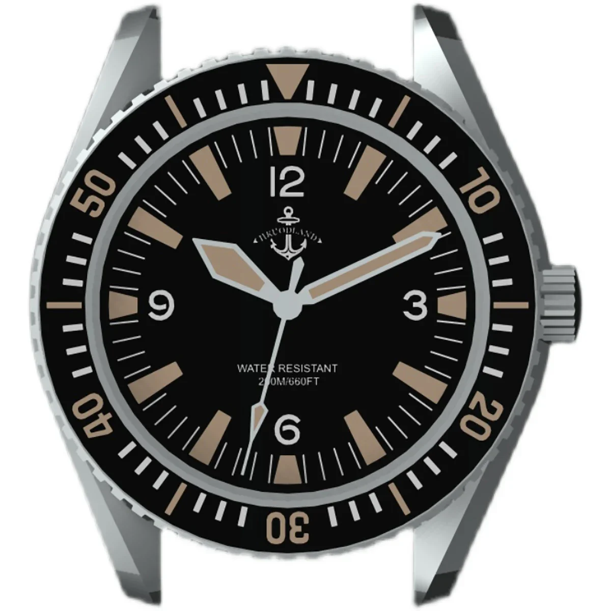 Hruodland 2026 New Men\'s Automatic Mechanical Watch HZ2565 41.8MM Retro Sapphire Crystal  Stainless Steel Luminous Reloj Hombre