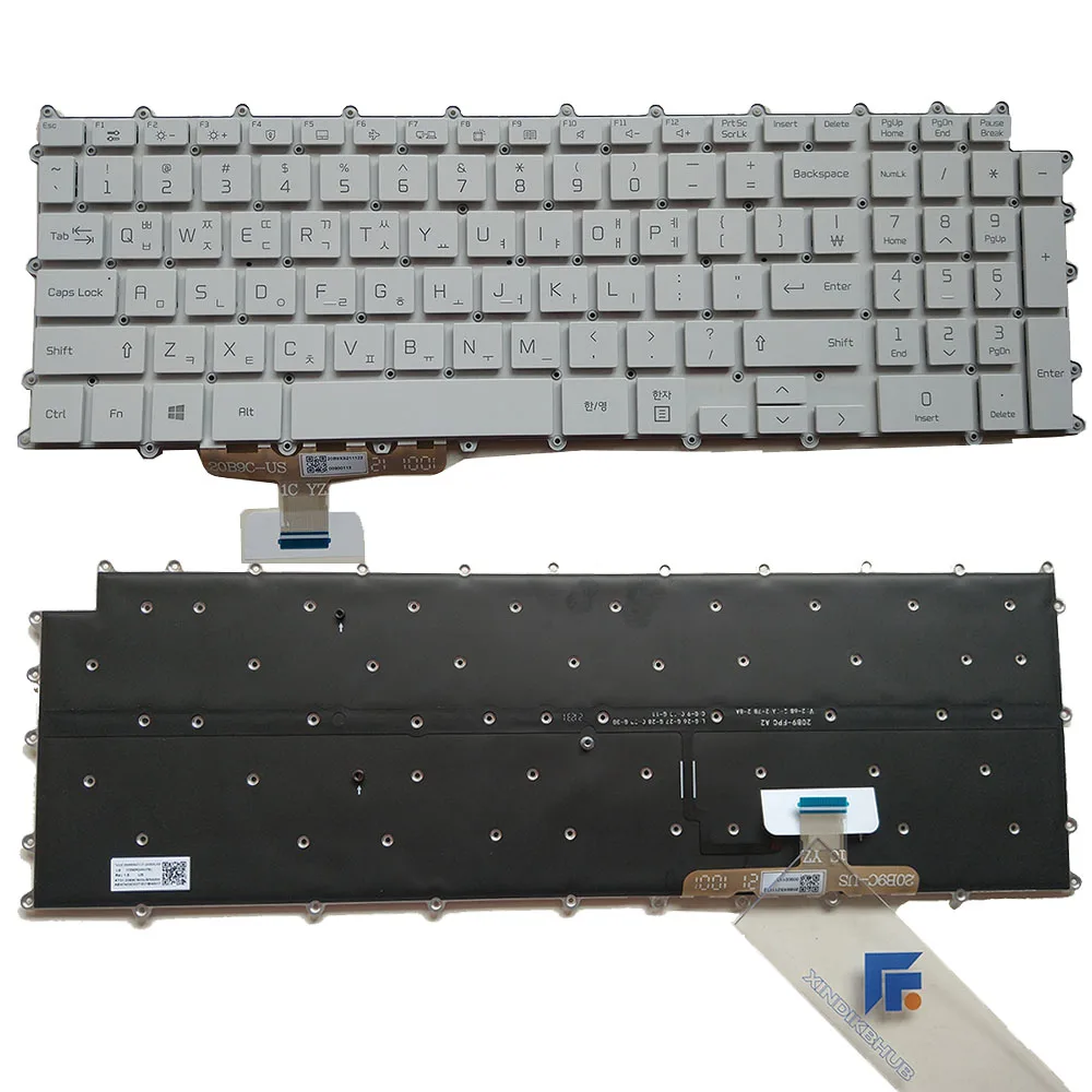 Imagem -03 - Teclado Retroiluminado para lg 17z90p 17z90p-g 17z90p-k 17z90p-n Sg-b0340-xra Preto Branco