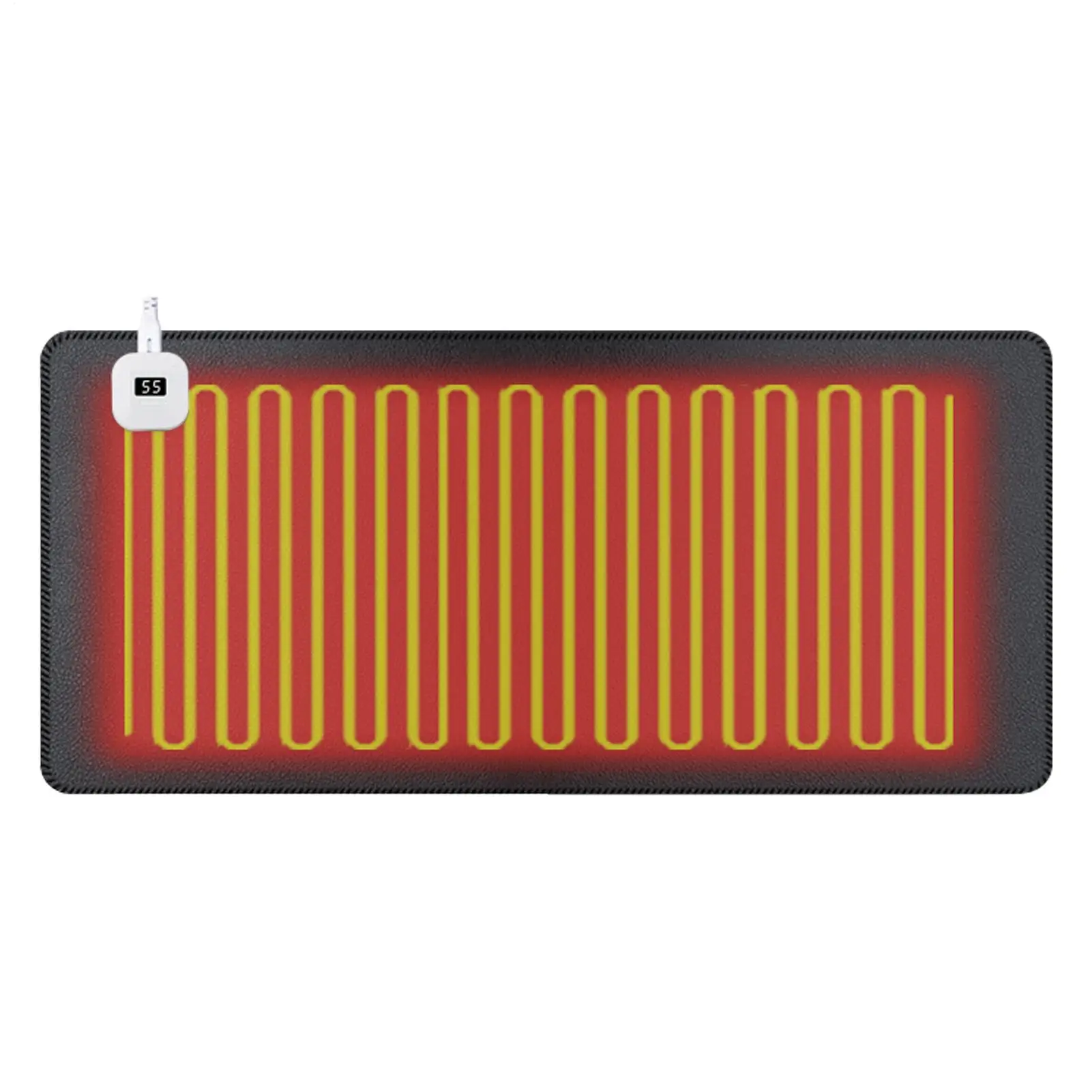 Heated Desk Pad Electric Fast Heating Keyboard Mat EU Plug Heated Mouse Pad Office Warm Hand Pad Temperature Control