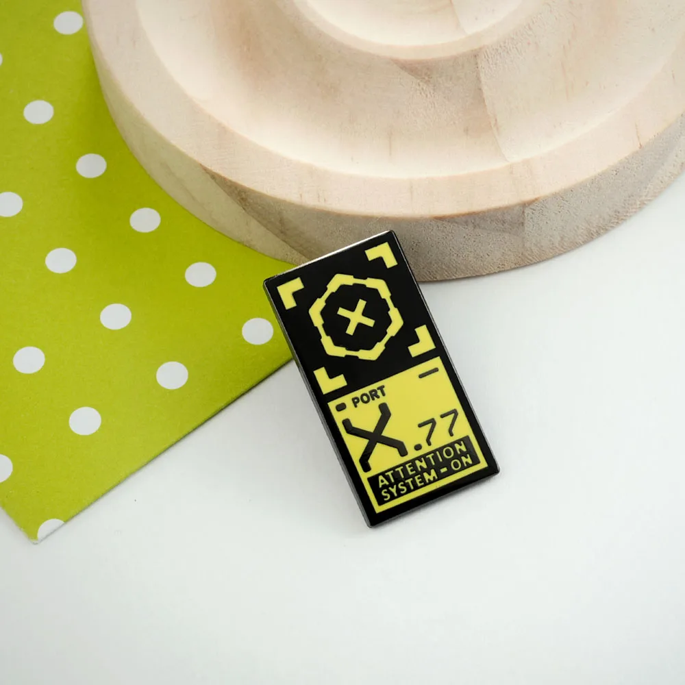 فاسق 2077 منفذ الطاقة المينا دبوس نظام الاهتمام على شارة Jinx RPG لعبة الطرفية ألعاب تأثيري هدية #3