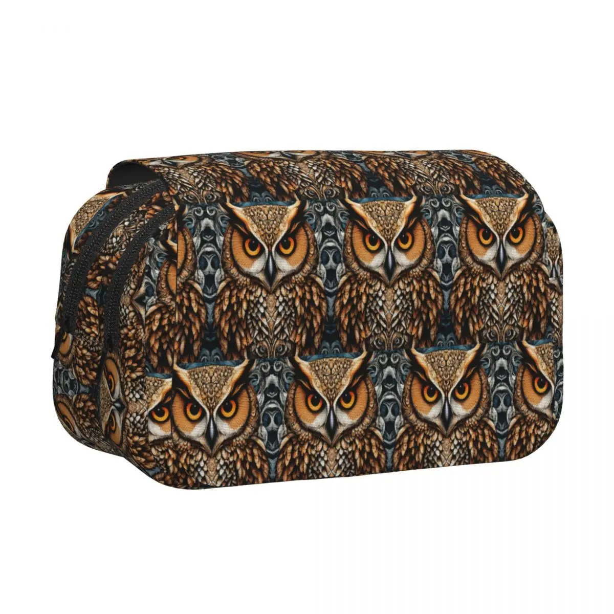 Owl Beliefs Print Pencil Case Pencil Pouch Hard Shell Leather Large Storage Pen Box Pencil Bag for Studen Gifts