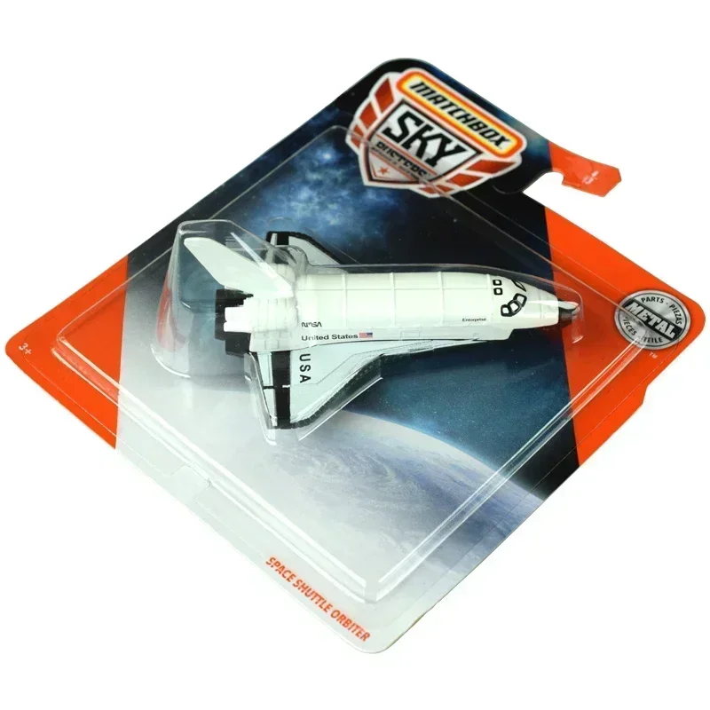 Oryginalny Mattel Matchbox Sky Buster samochód 1/64 stop City Hero Series Rutan bumerang latający pojazd zabawki dla chłopców kolekcja prezent