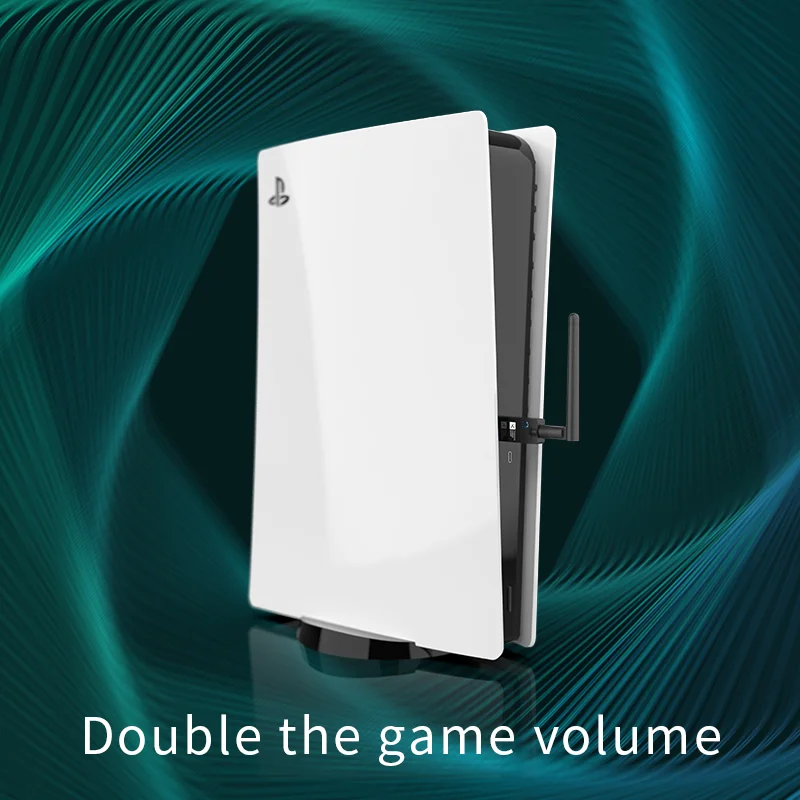 เครื่องส่งสัญญาณเสียง CSR BT 5.2 aptX LL HD 24บิตการปรับตัวต่ำหลายจุดพร้อมตัวรับสัญญาณ WiFi ไมโครโฟนสำหรับทีวีพีซี PS4 PS5