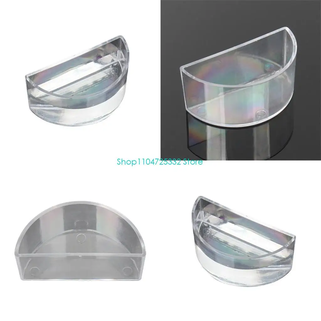 P5EA Clear Semi Circular Refraction Water Tray for Physics Education and Optical Phenomena Exploration