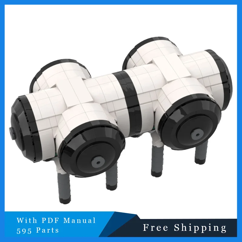 

595 шт., модульные строительные блоки с глубоким морским белым отделением, модель, обучающие игрушки для сборки «сделай сам», набор игрушек для мальчиков, подарки на день рождения для взрослых