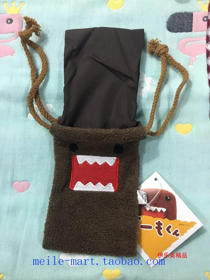 Domo Kun Plush Drawstring Bag Pouch Cute Small Drawstring Pouch Anime Kawaii Storage Bag Organizer