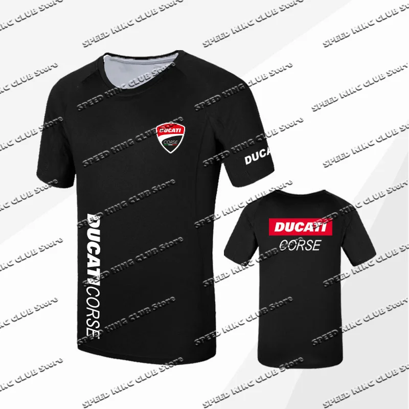 New Hot Selling Moto T-shirt For Men Ducatis Motorcycle T-Shirt Racing Summer Short Sleeves Quick-Drying Cycling Jersey Tops BMX