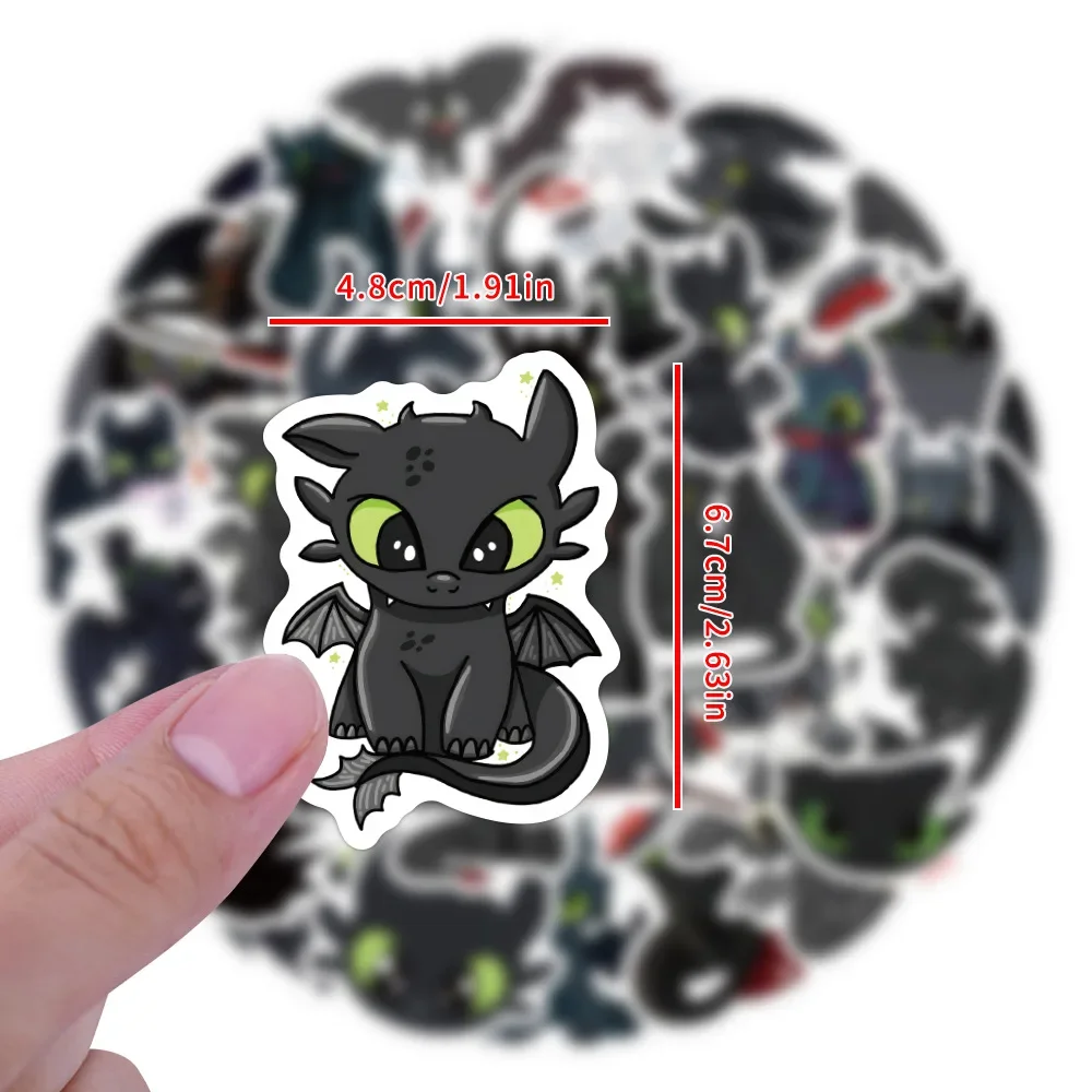 10/55pcs Classical-Toothless Graffiti Stickers Notebook Luggage Cross Border Skate Mobile Phone Refrigerator Sticker Wholesale