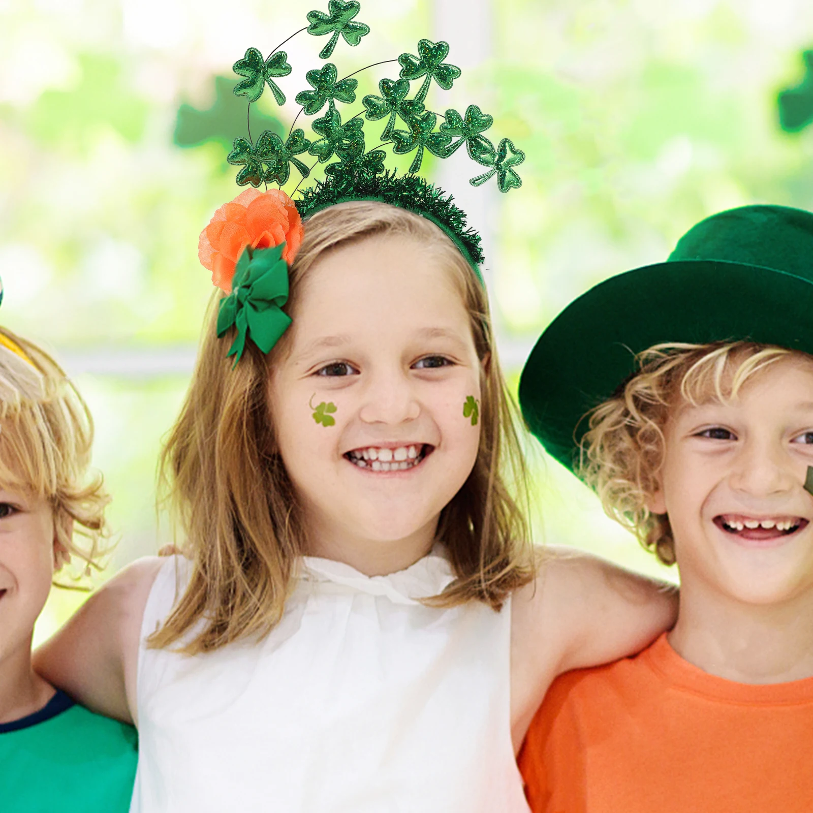 

Shamrock Hairb St Patrick Accessories Rose Festive Headdress St Patrick Hair Accessory Hair Tools Styling