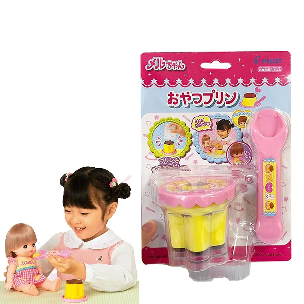 1/3/5PCS Pudding Set Food Feeding Toy Simulation Role Play Strawberry Pudding Toy Early Education Japanese Play House Toys