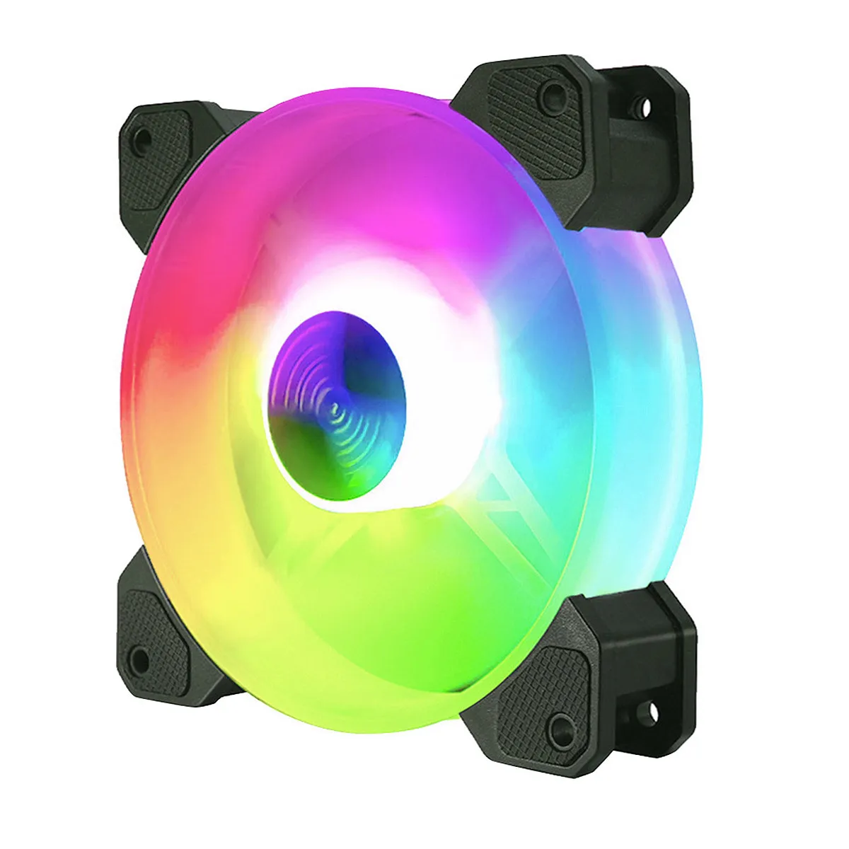 

3Pcs Computer Cooling Fan Adjustable Quiet Rgb 120Mm Pc Case Cooler Rgb Cooling Fans Standard Controller Efficient Heat